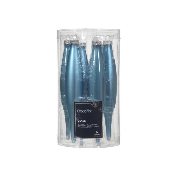 GOCCIA VETRO MIX DK BLUE H15 D